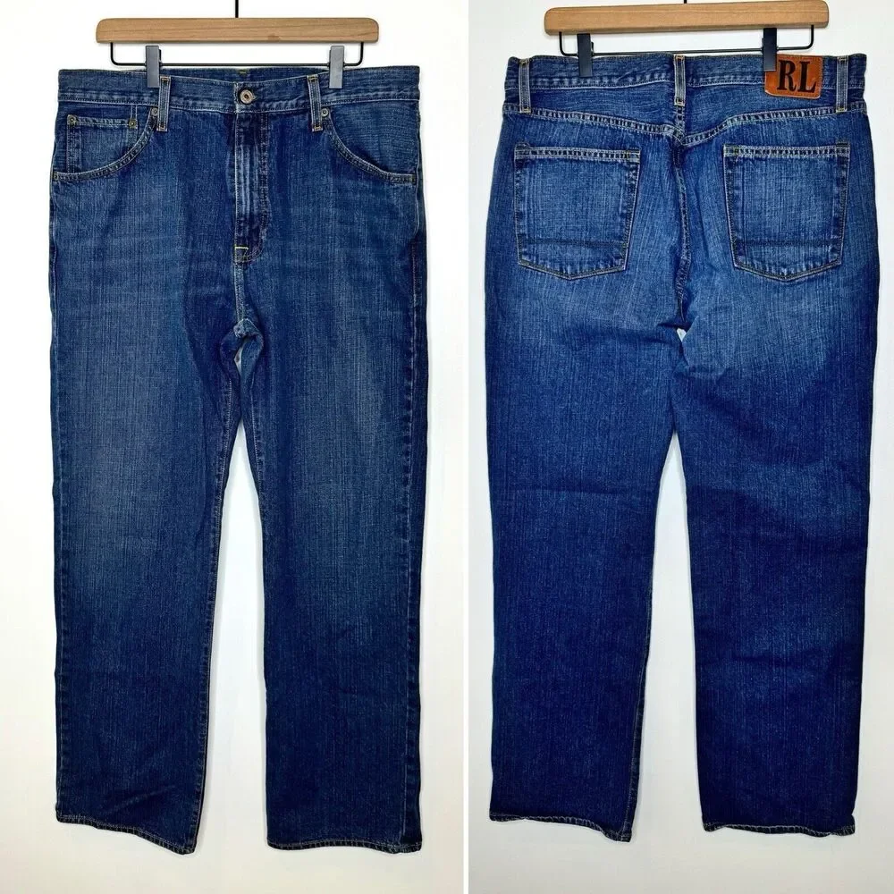 RL Ralph Lauren Ashmore Jeans SIZE 36x34 Blue